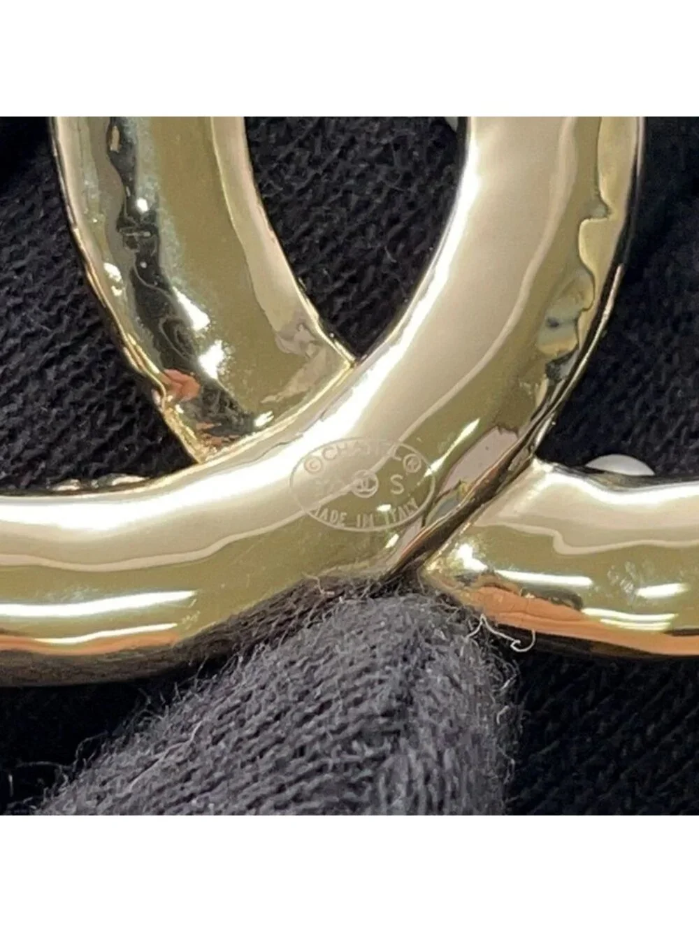 Chanel Brooch CC Logo Flower Metal 22